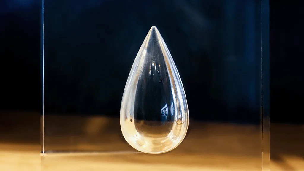 photo of flame polished clear acrylic piece