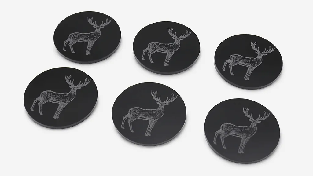 photo of laser marking on acrylic