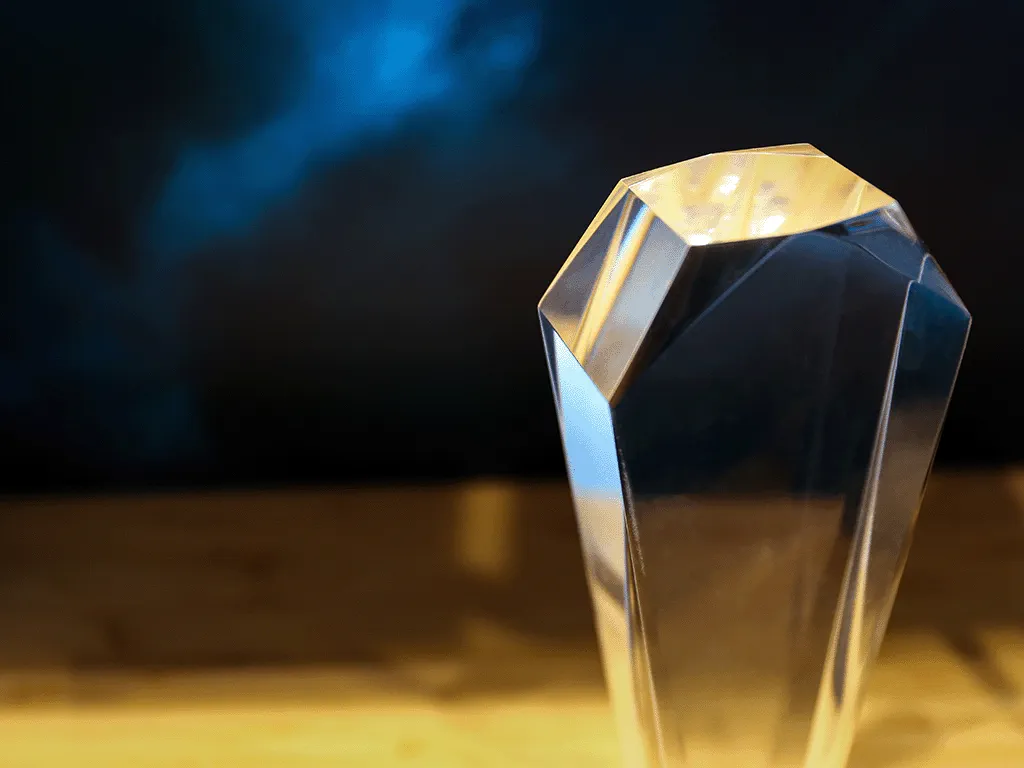 sample of acrylic trophy
