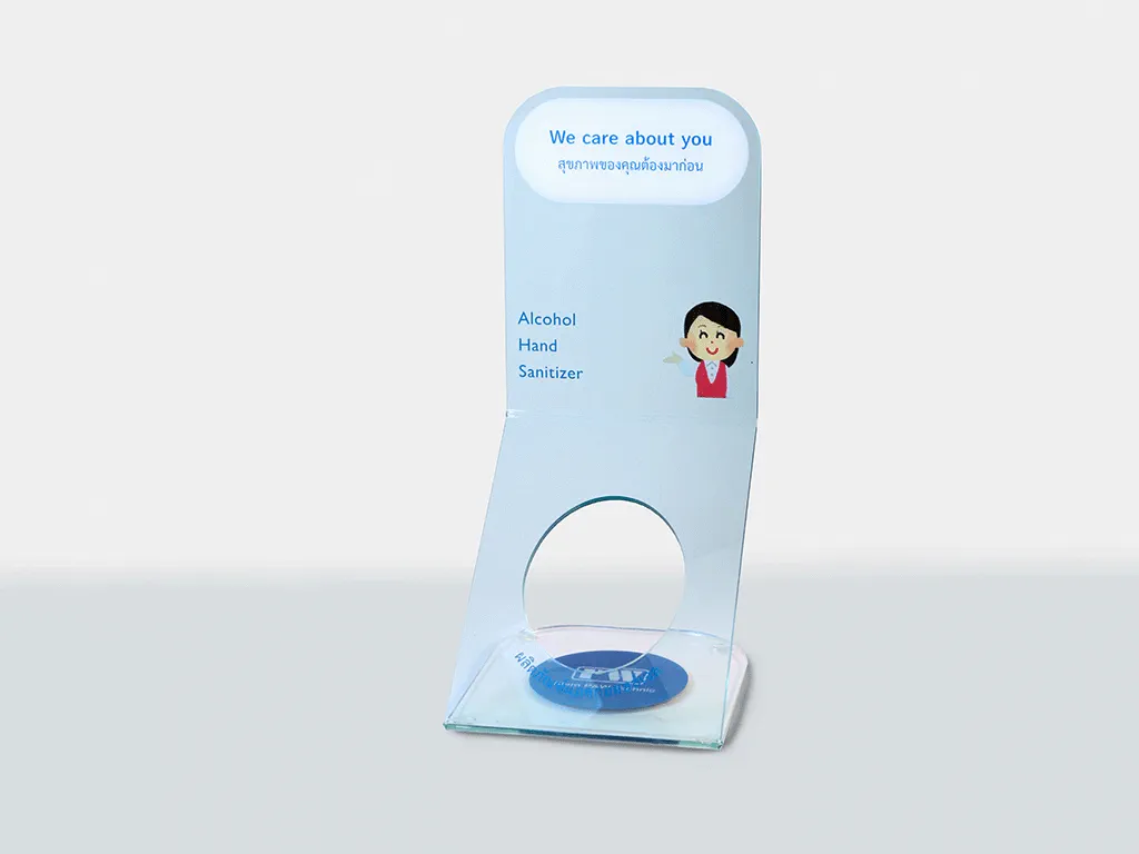 sample of acrylic bottle holder