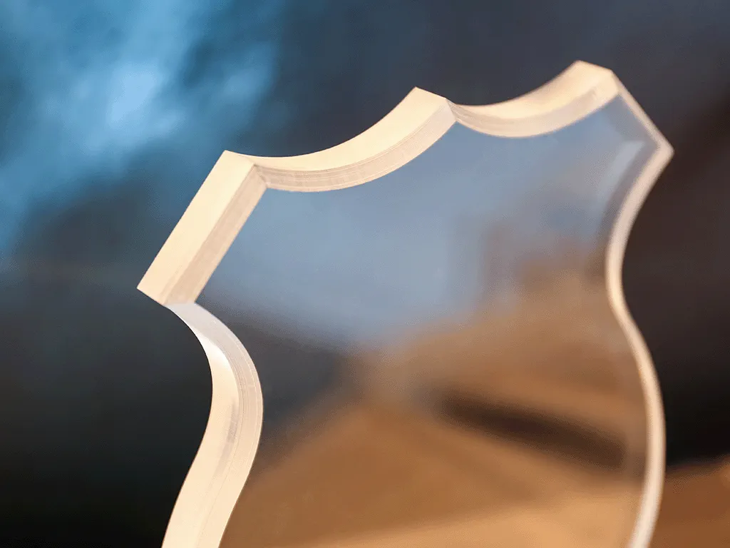 sample of acrylic trophy