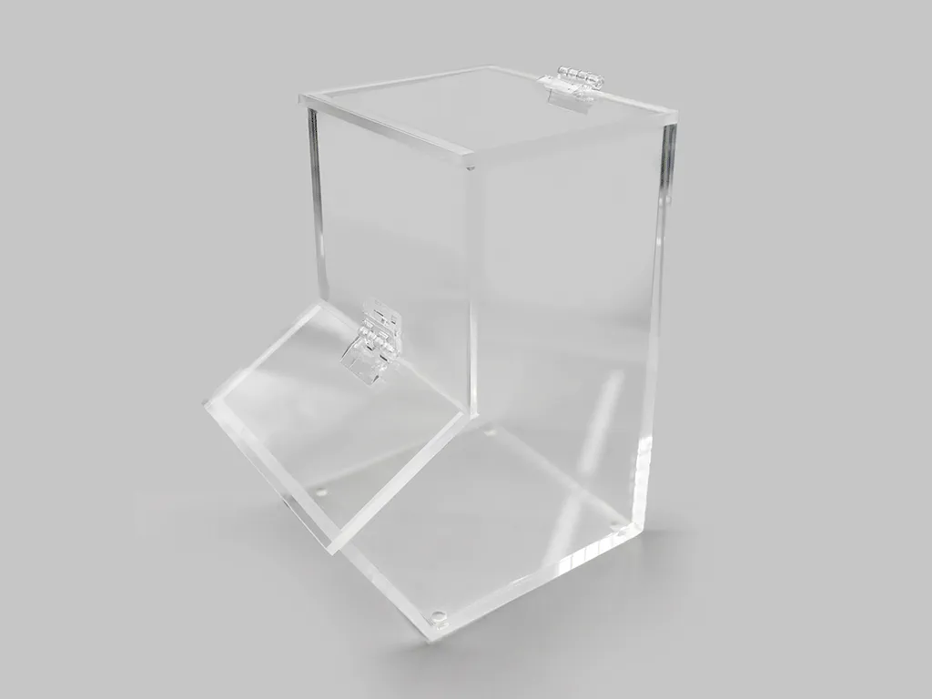 sample of precision cutting for acrylic box production