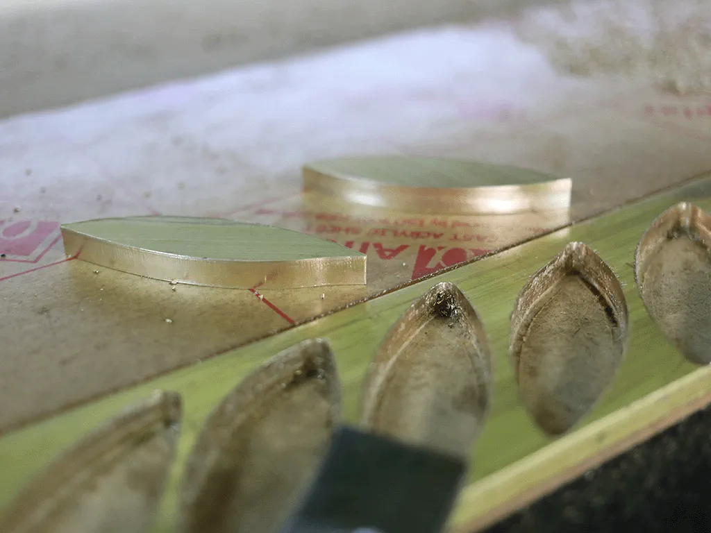 sample of brass cutting