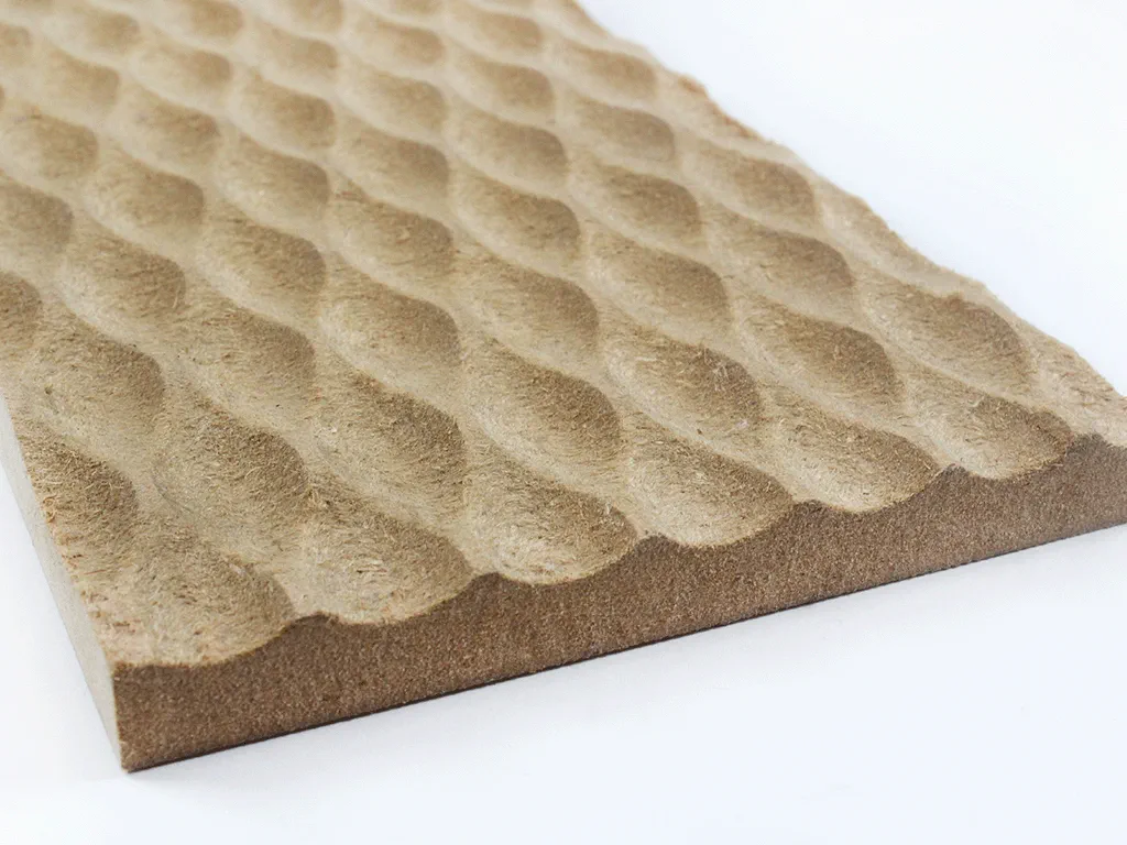 sample of 3D engraving on wood.