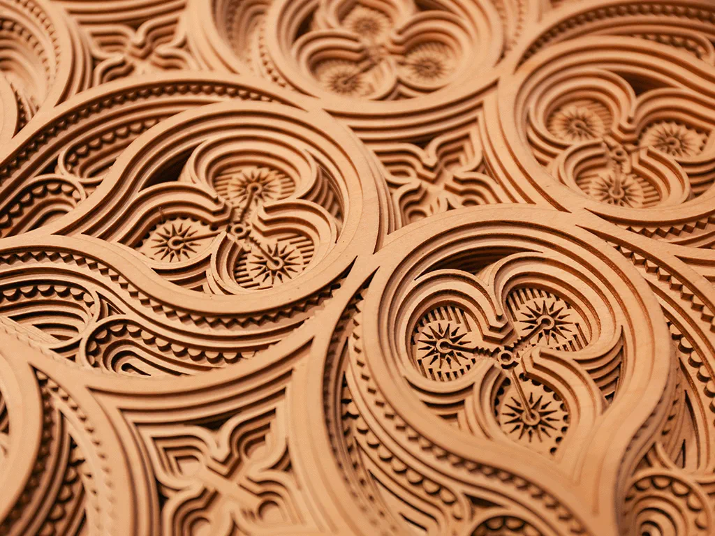 sample of wood cutting