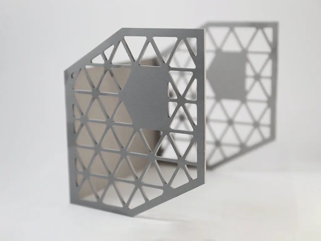 sample of stainless steel cutting