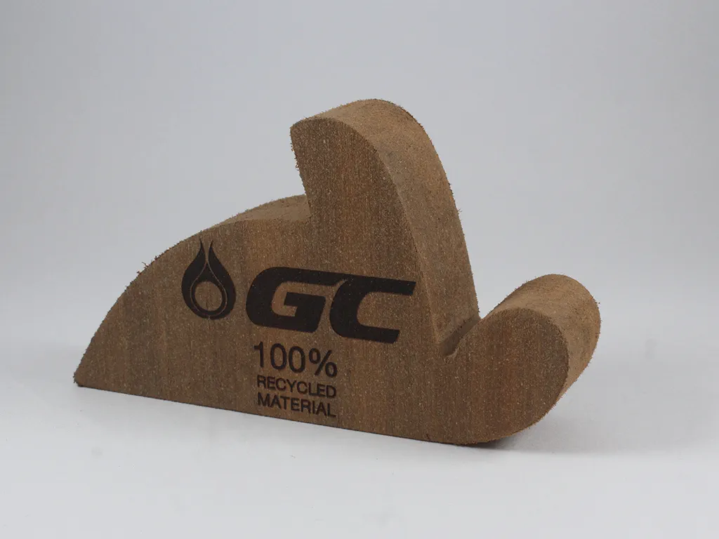 sample of laser marking on wood