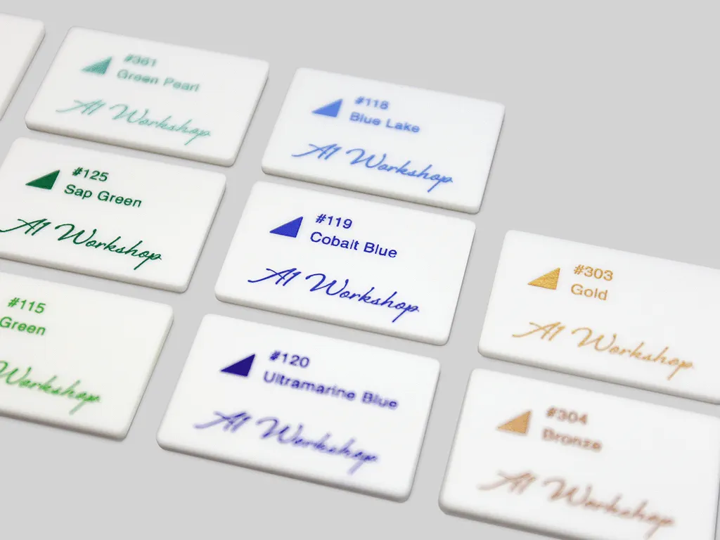 sample of laser engraving on acrylic