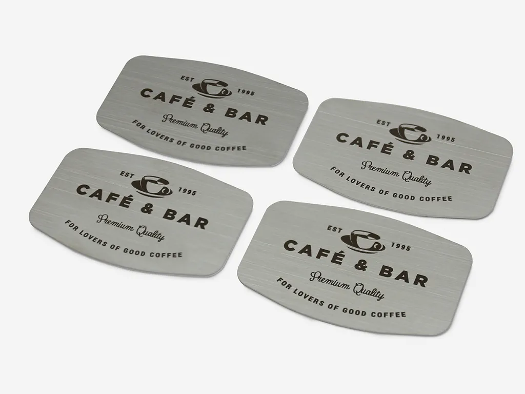 sample of laser marking on stainless steel