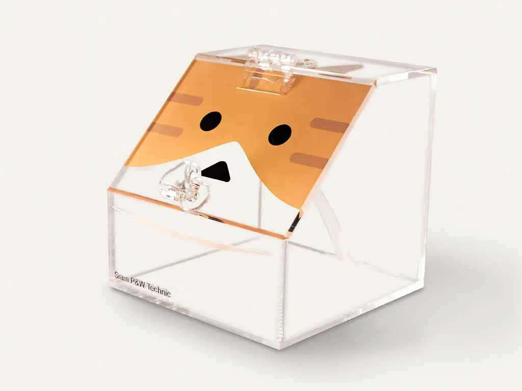 sample of uv printing on acrylic box