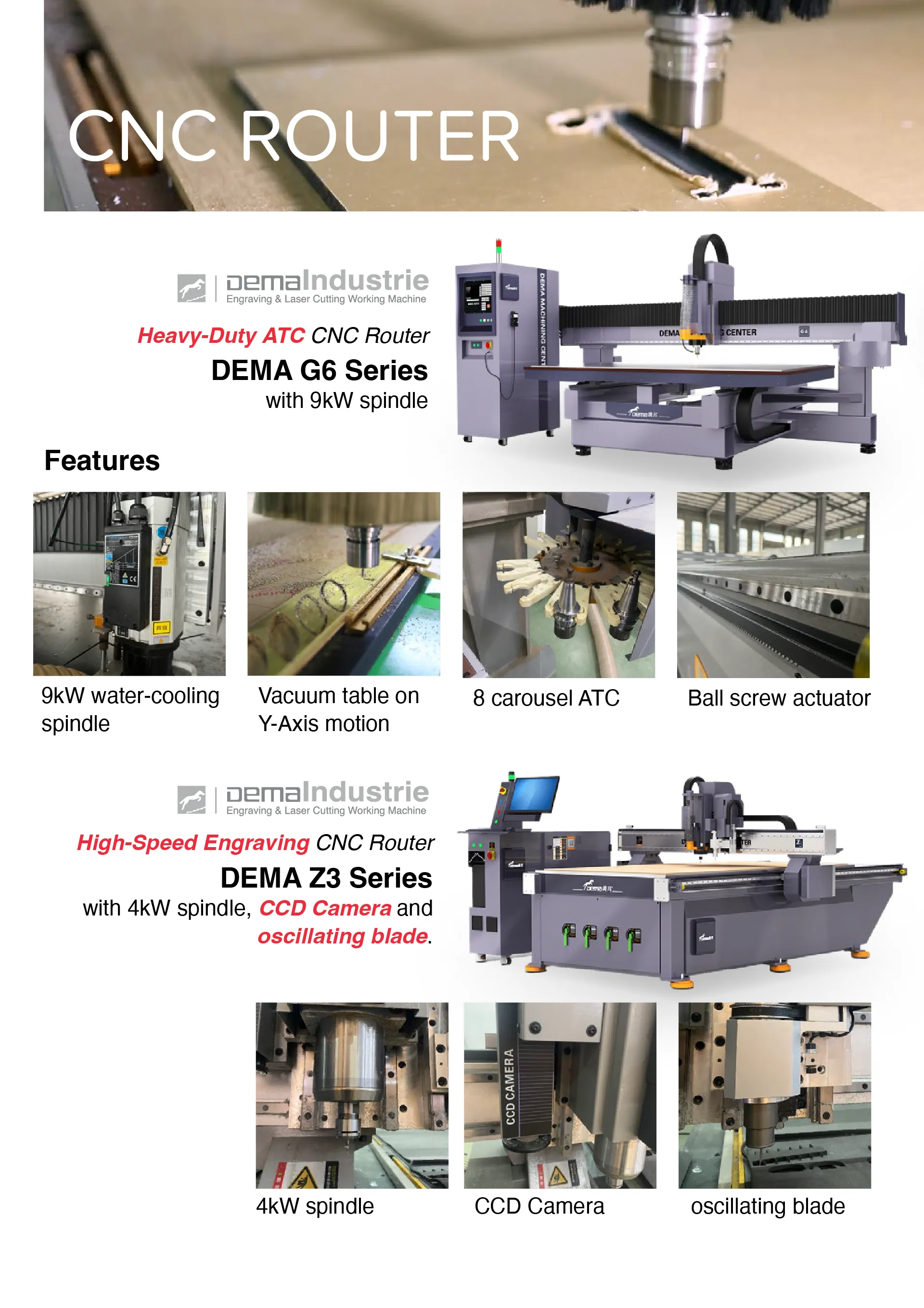 CNC router catalog, page 1