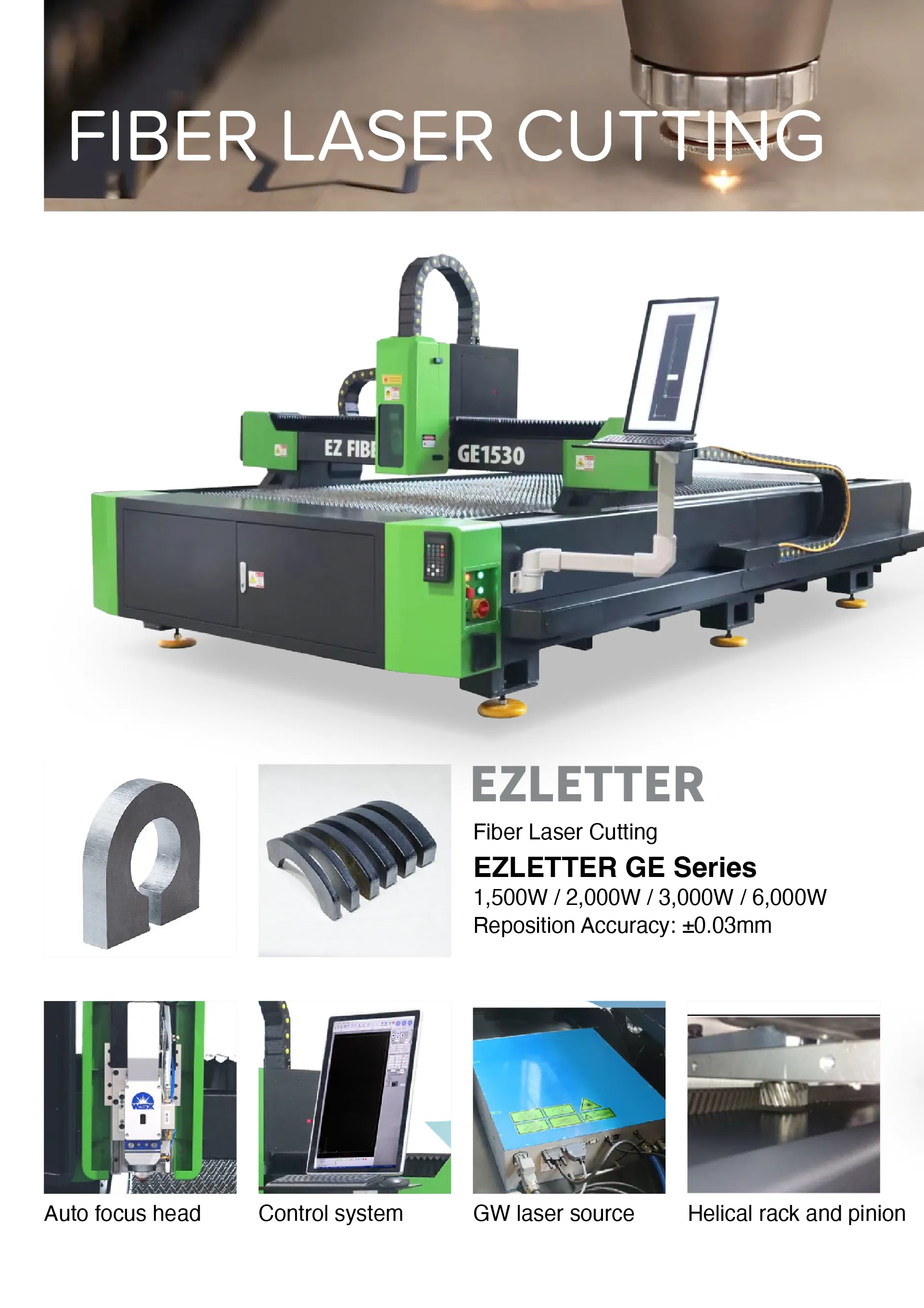 Fiber laser cutting machine catalog, page 1