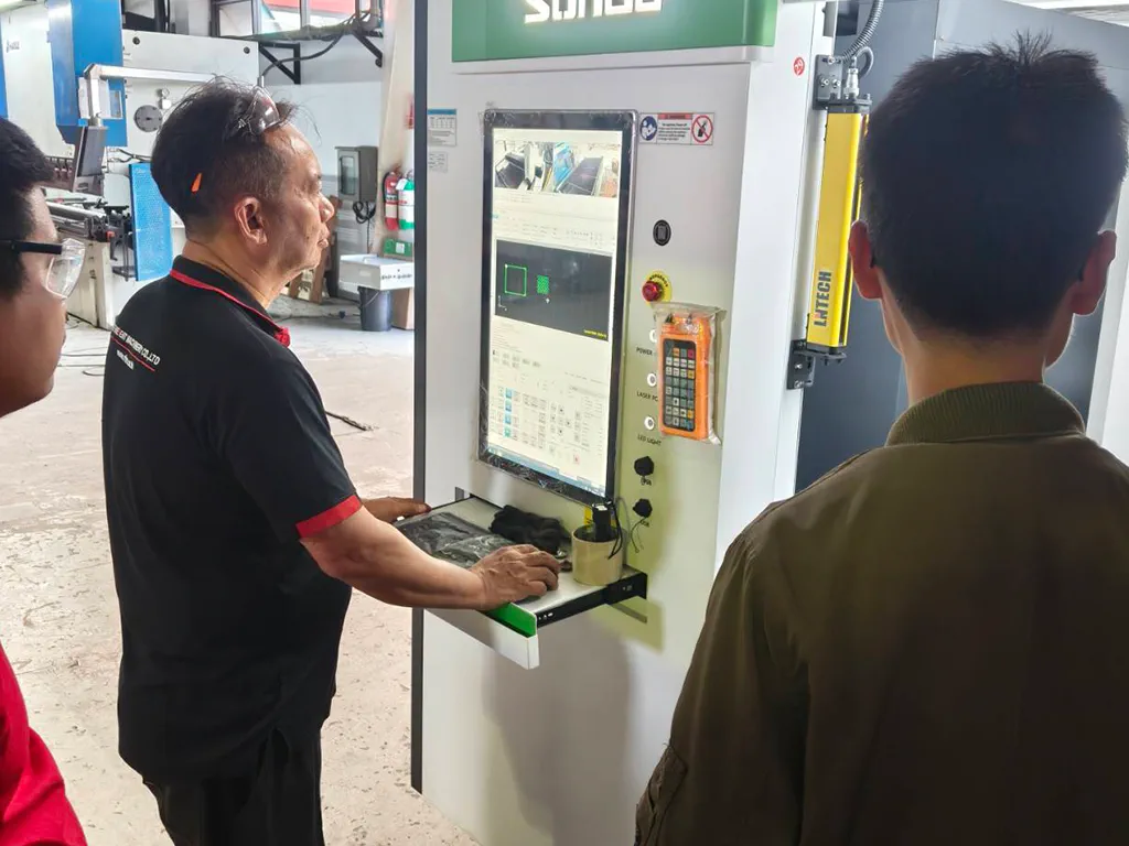 Customer operation on-site photo