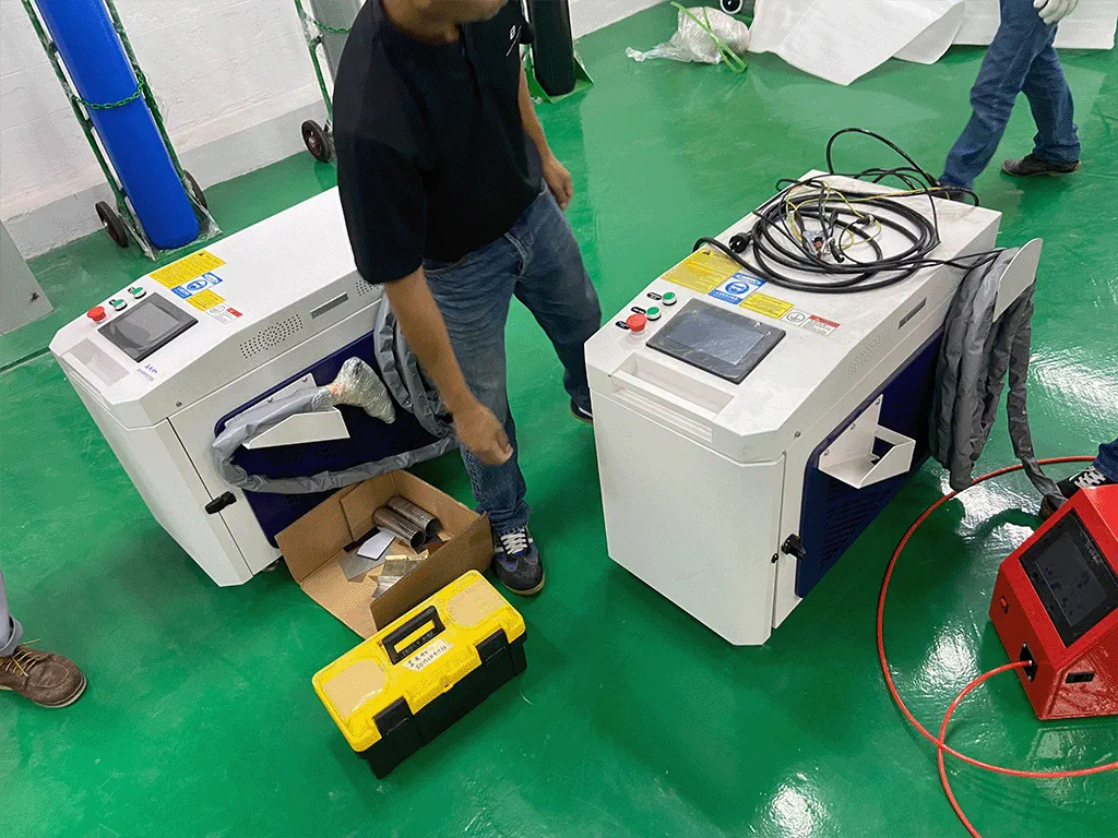 Photo of 6000W fiber laser cutting machine